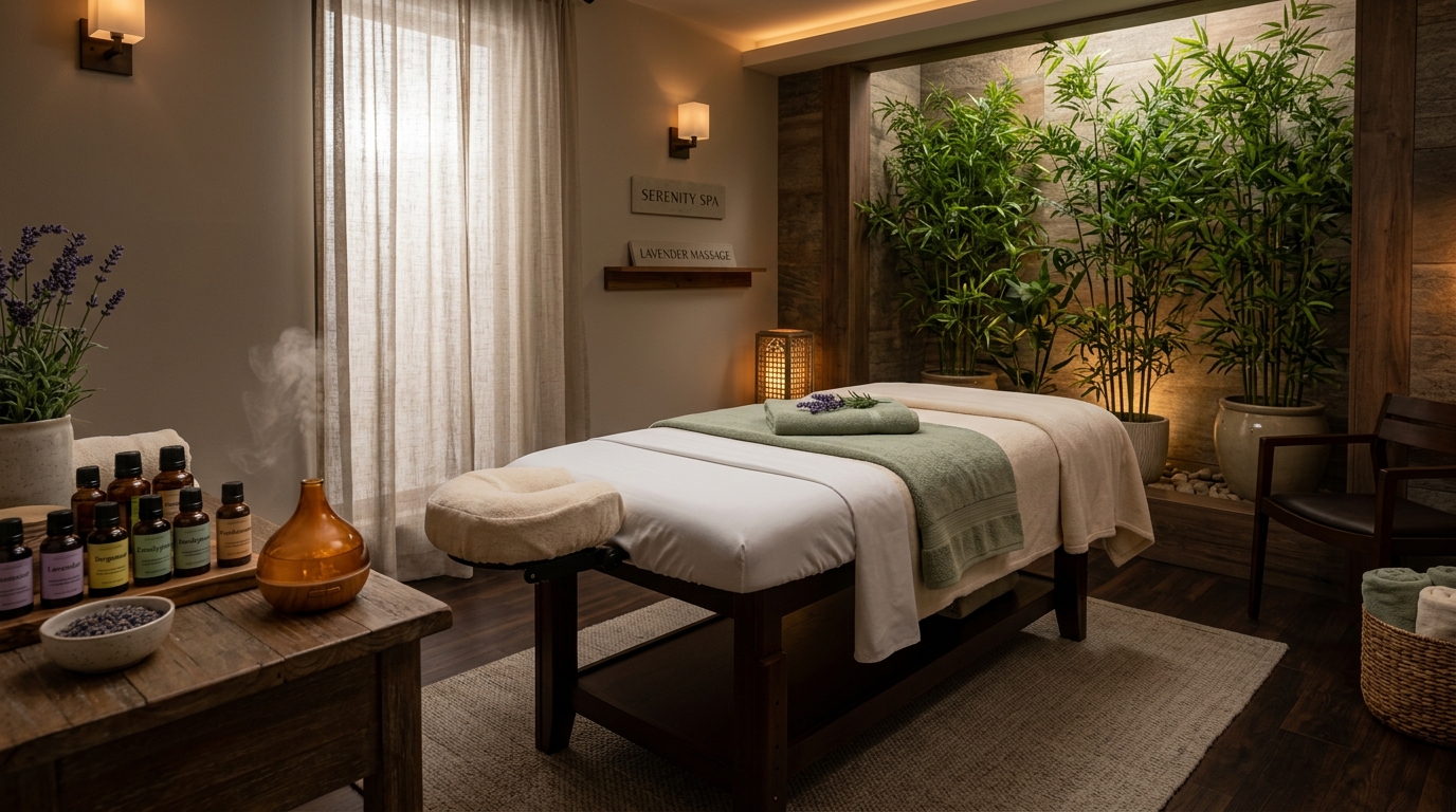 Ambiente de Massoterapia e Spa Amanda Bergamasco em Jundiaí